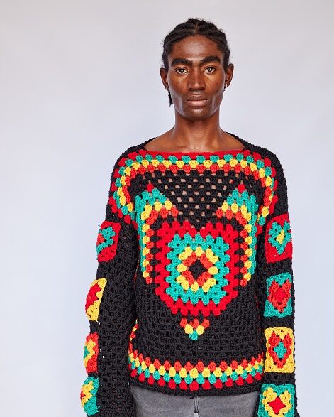 IMG_7516 Black Crochet Camoe Shirt