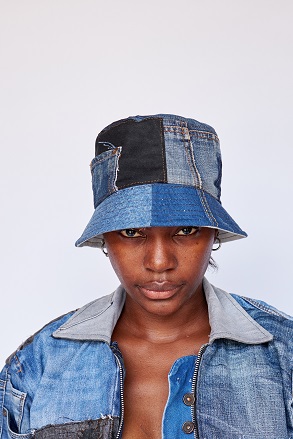 Patchwork Denim Bucket Hat