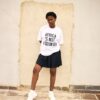 White 'Africa is not a country' t-shirt