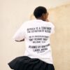 White 'Africa is not a country' t-shirt