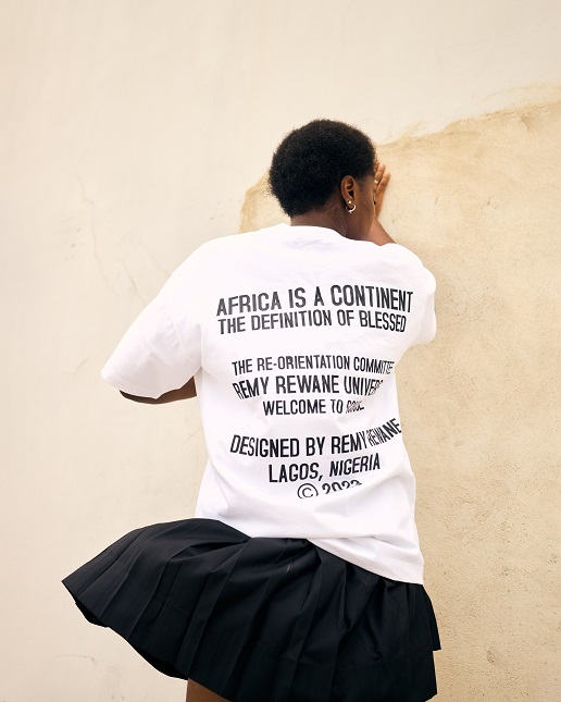 White 'Africa is not a country' t-shirt