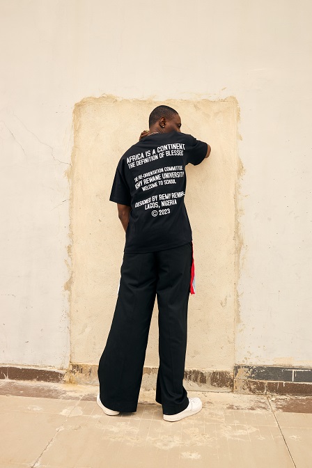 Black 'Africa is not a country' t-shirt
