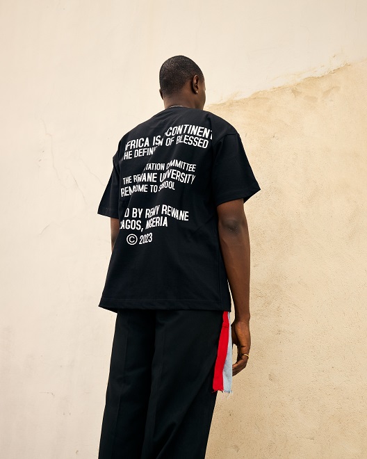 Black 'Africa is not a country' t-shirt