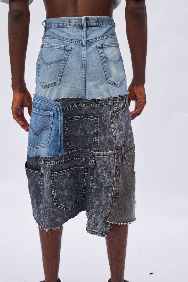 Remyrewaneproducts_WilsonOnwukaStudios_Lagosphotographer807 Patchwork Denim Skirt