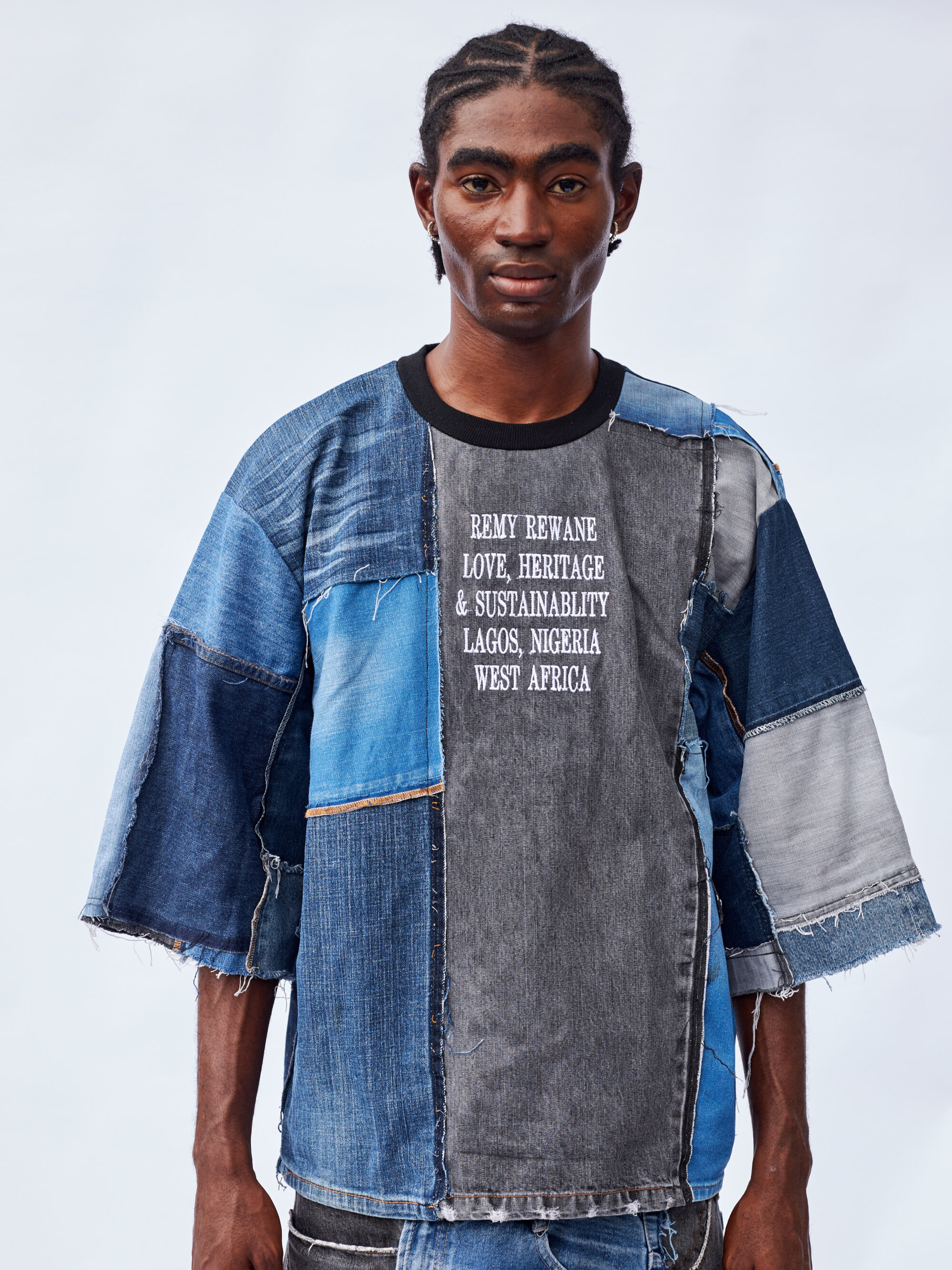 Remyrewaneproducts_WilsonOnwukaStudios_Lagosphotographer814 Patchwork Denim T-shirt