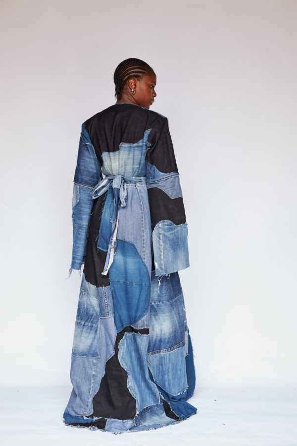 Remyrewaneproducts_WilsonOnwukaStudios_Lagosphotographer817 Patchwork Denim Kimono dress