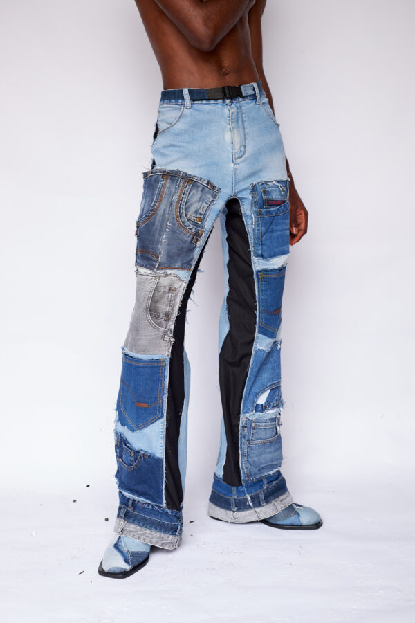 Remyrewaneproducts_WilsonOnwukaStudios_Lagosphotographer820 Pocket patchwork bell bottom pants