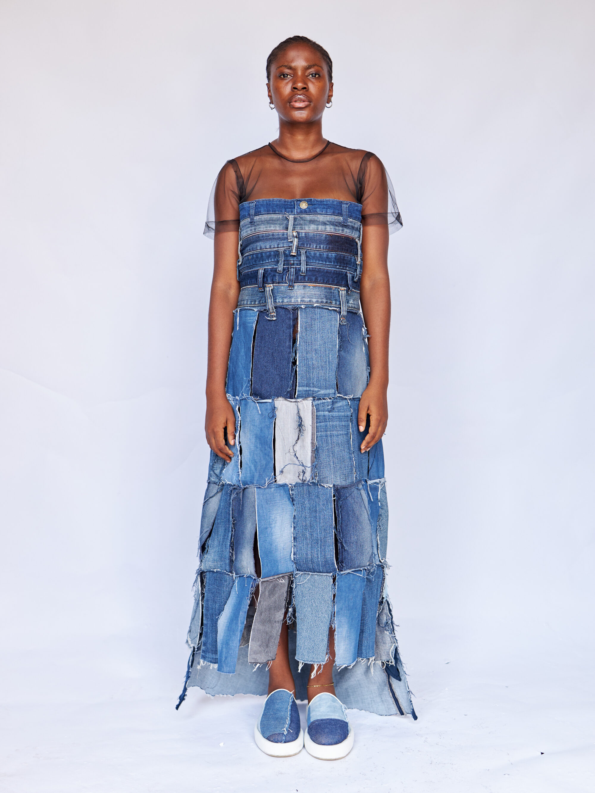Remyrewaneproducts_WilsonOnwukaStudios_Lagosphotographer825 Patchwork Denim Beltloops Dress