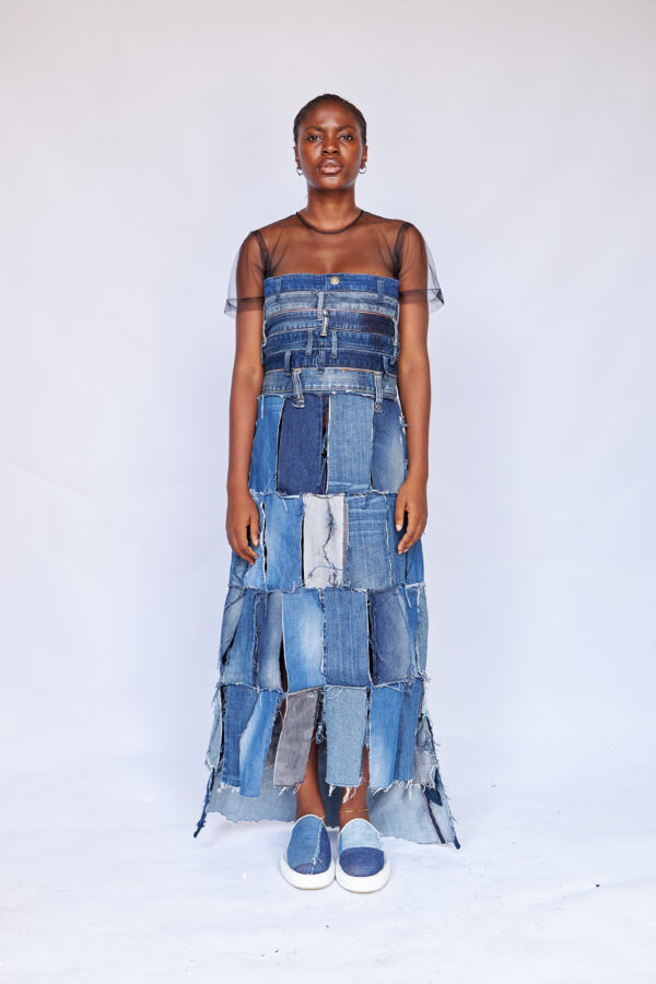 Remyrewaneproducts_WilsonOnwukaStudios_Lagosphotographer825 Patchwork Denim Beltloops Dress