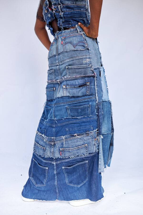 Remyrewaneproducts_WilsonOnwukaStudios_Lagosphotographer826 Patchwork Denim Beltloops Dress