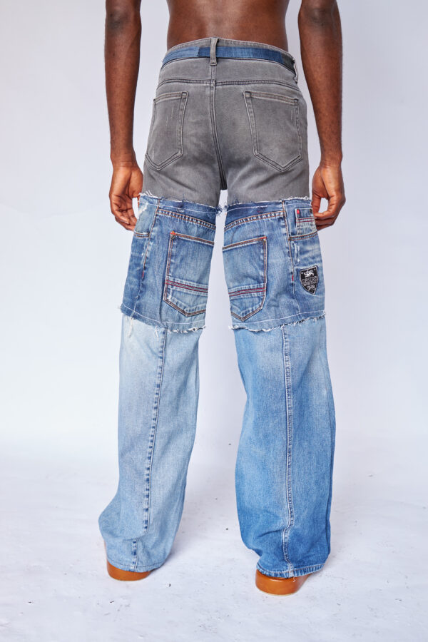 Remyrewaneproducts_WilsonOnwukaStudios_Lagosphotographer830 Patchwork Denim Wide leg Pants