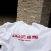 White 'Love is the remedy' t-shirt