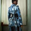 Patchwork Denim Fringe Dress Suit