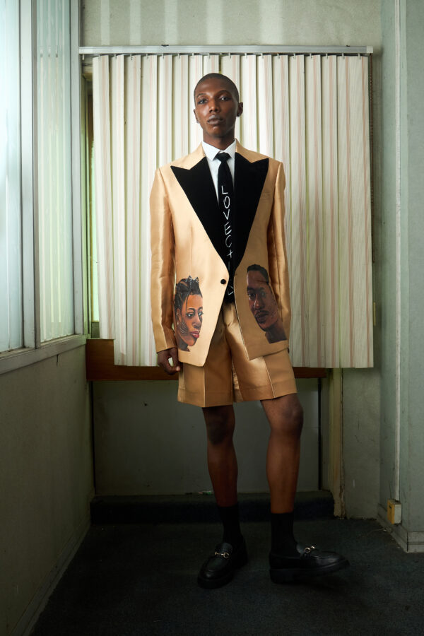 5F5A6590 Gold Satin Tuxedo Suit