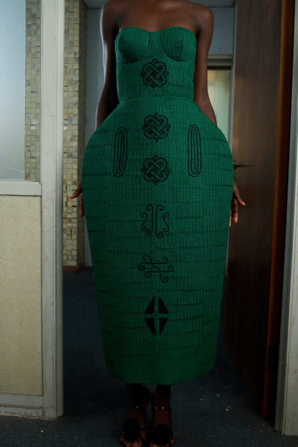 Jaawu Asooke Midi Tube Dress