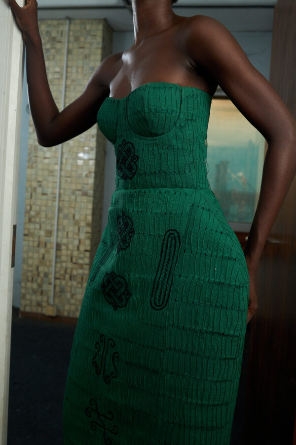 Jaawu Asooke Midi Tube Dress