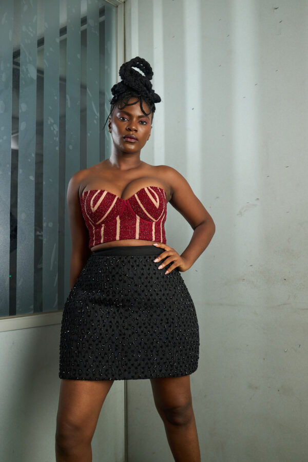 Jaawu Asooke Structured Mini Skirt
