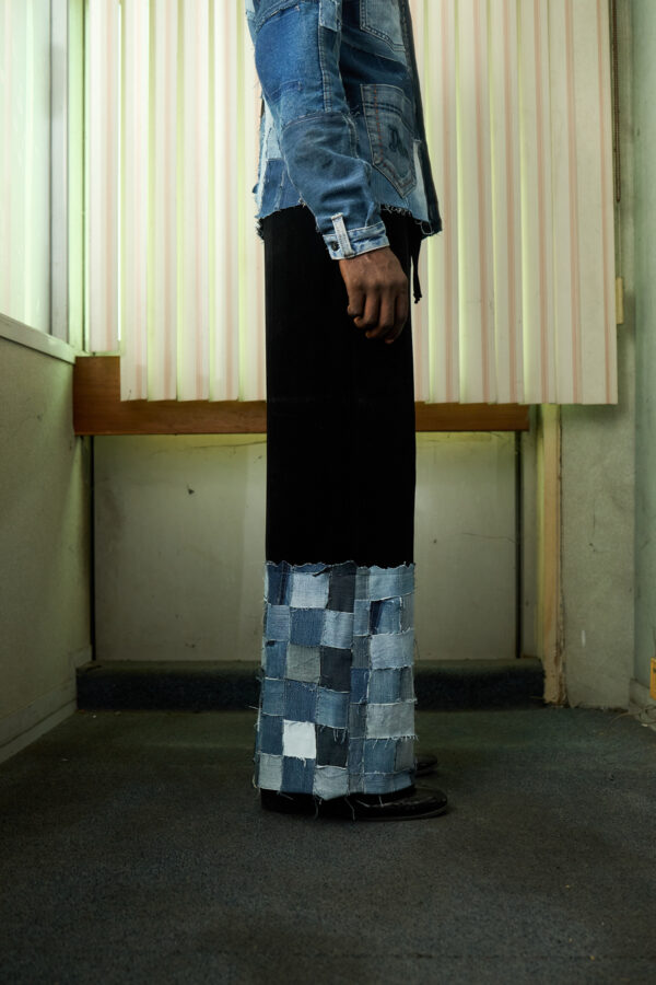IMG_2546 Patchwork Denim and Velvet Pants