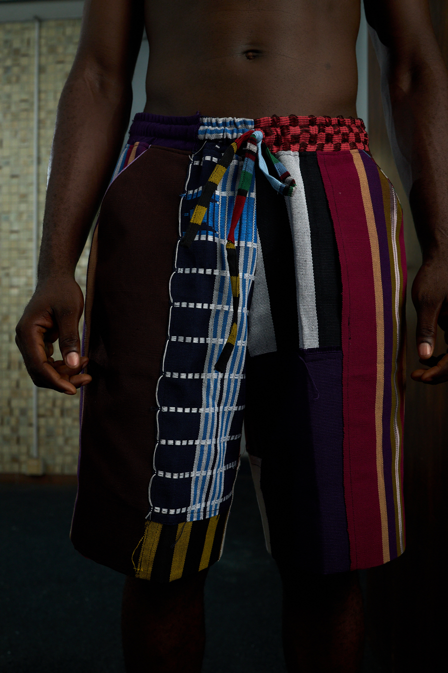 IMG_2552 Patchwork Asooke Shorts