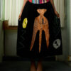IMG_2561 Velvet Aroko Midi Skirt