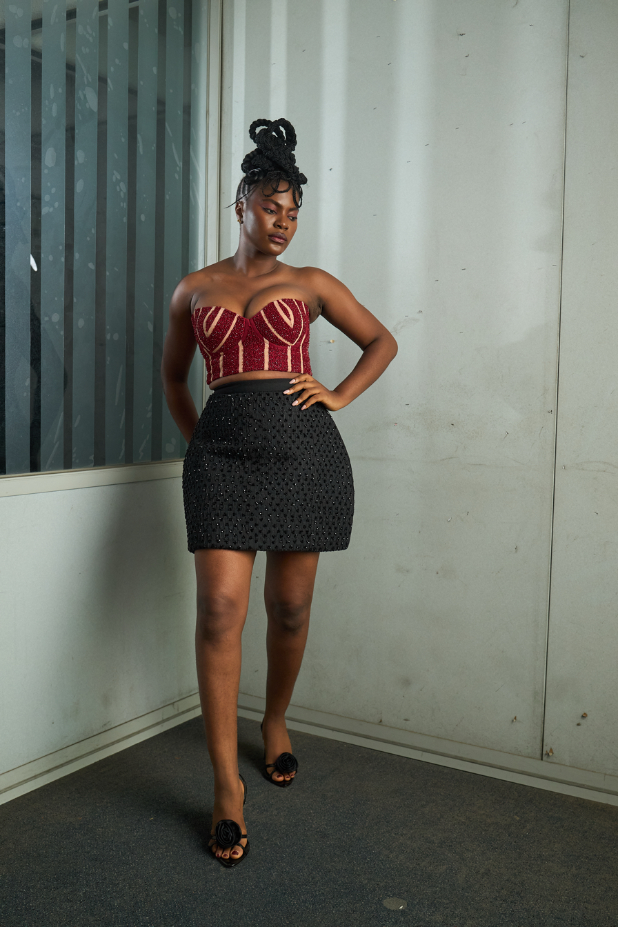 IMG_2569 Jaawu Asooke Structured Mini Skirt