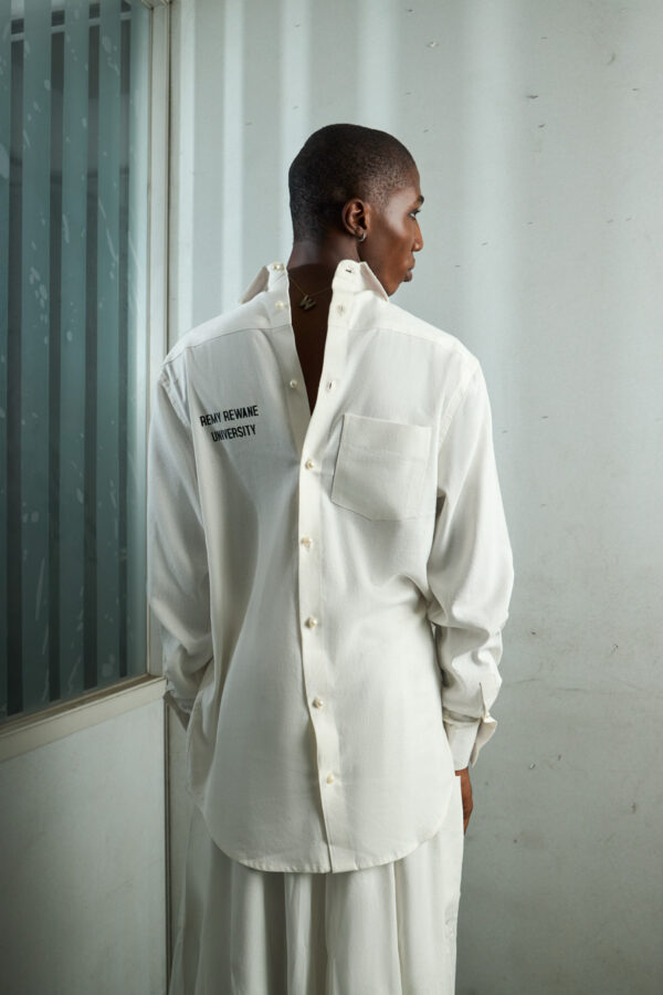 Ivory Backwards Shirt Set