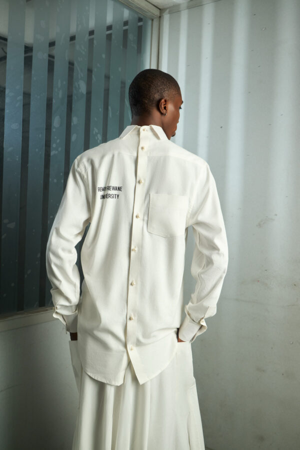 Ivory Backwards Shirt Set