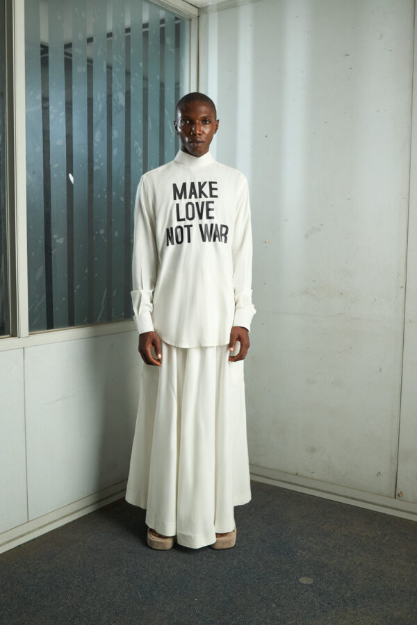 Ivory Backwards Shirt Set