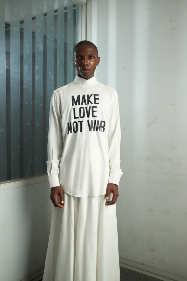 Ivory Backwards Shirt Set