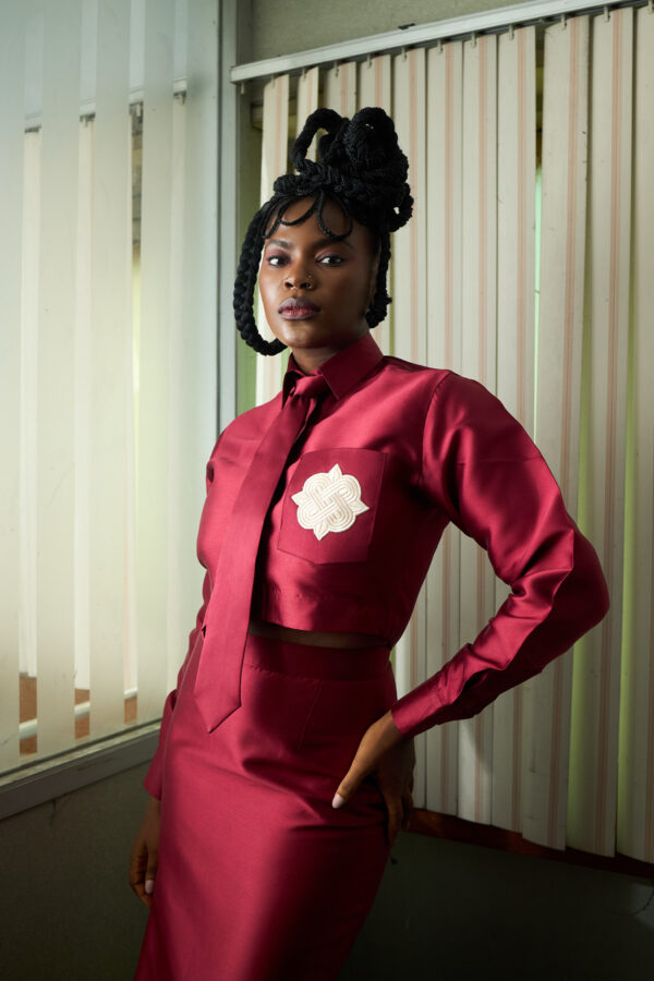IMG_2676 Mikado Crop Shirt Set