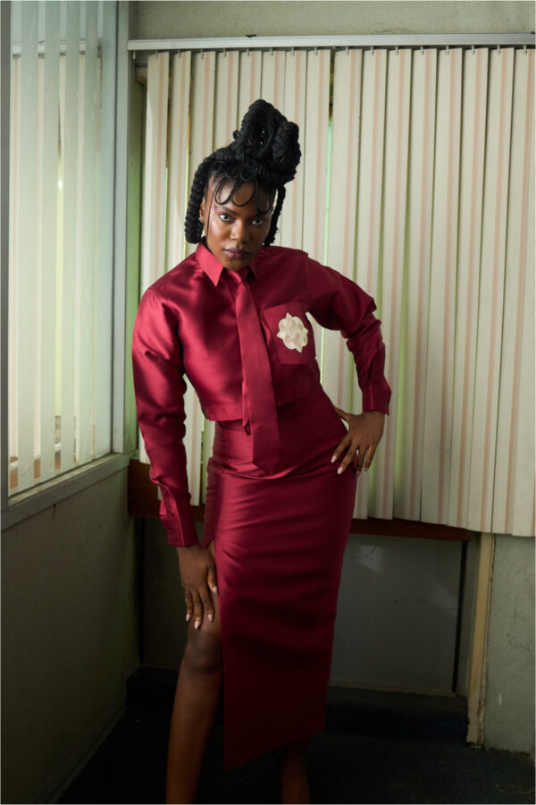 IMG_2678 Mikado Crop Shirt Set